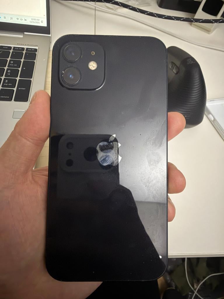 iPhone 12 128GB, Ophalen, Zwart, IPhone 12, Zonder simlock