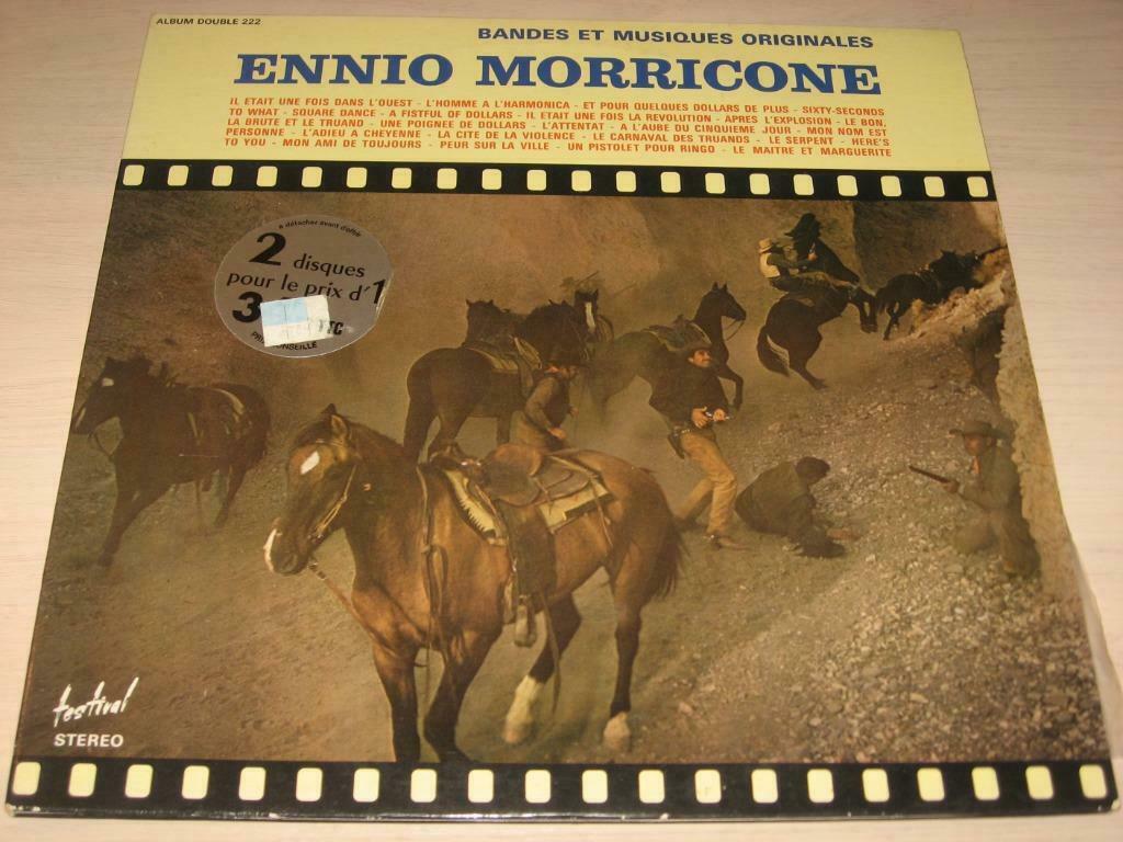 Disque vinyl 33 tours Ennio Morricone ‎– Bandes Et Musiques, Enlèvement ou Envoi