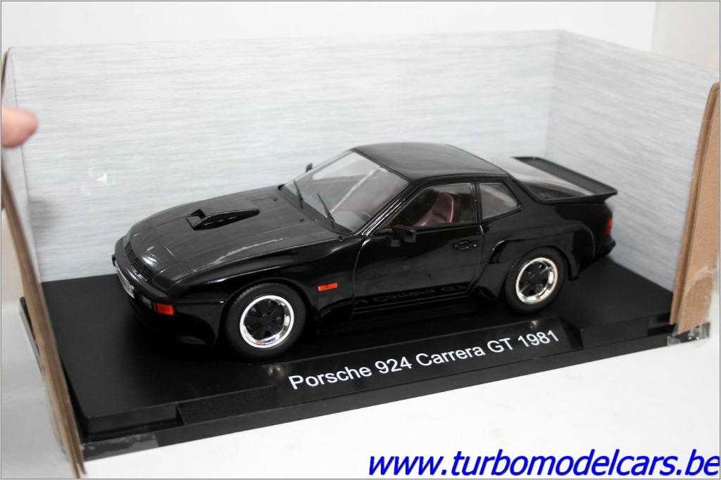 Porsche 924 Carrera GT 1981 Black 1/18 Model Car Group, Hobby en Vrije tijd, Verzenden, Nieuw, Auto, Overige merken