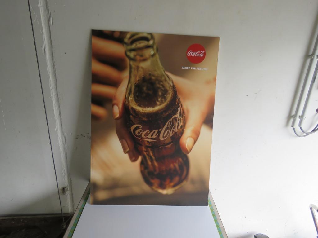Panneau publicitaire en plastique Coca Cola, Enlèvement ou Envoi, Panneau publicitaire