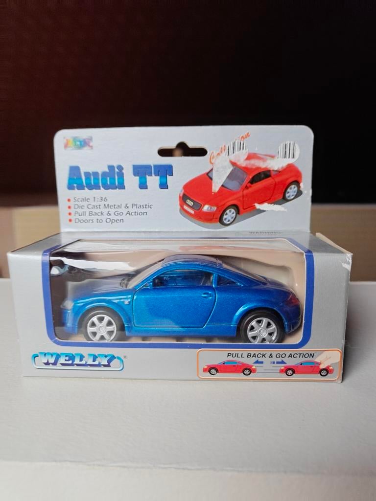 Welly au 1/36e Audi TT Coupé., Hobby en Vrije tijd, Ophalen of Verzenden, Zo goed als nieuw