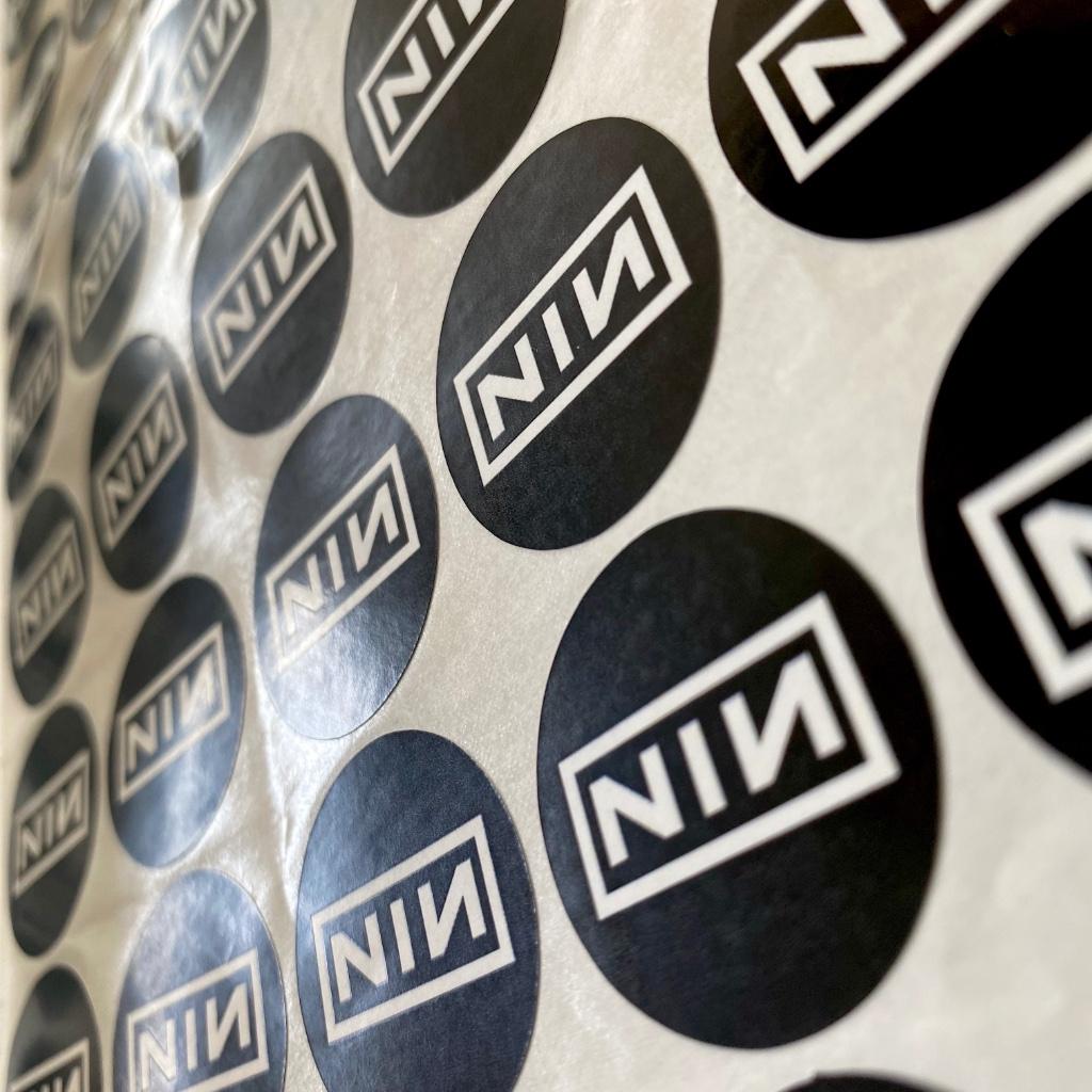 Nine Inch Nails stickers - 10 stuks, Ophalen of Verzenden, Nieuw, Overige typen
