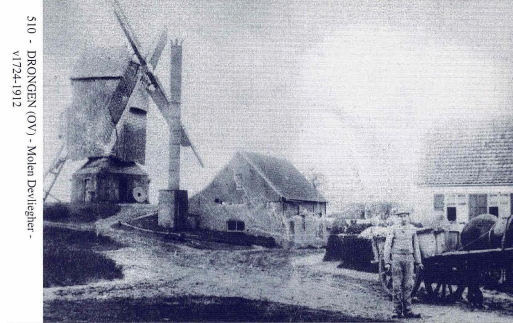 Drongen - Molen Devliegher, Ophalen of Verzenden, 1980 tot heden, Ongelopen, Oost-Vlaanderen