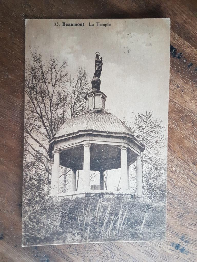 Carte postale Beaumont Le Temple, Collections, Enlèvement ou Envoi, 1920 à 1940, Affranchie, Hainaut