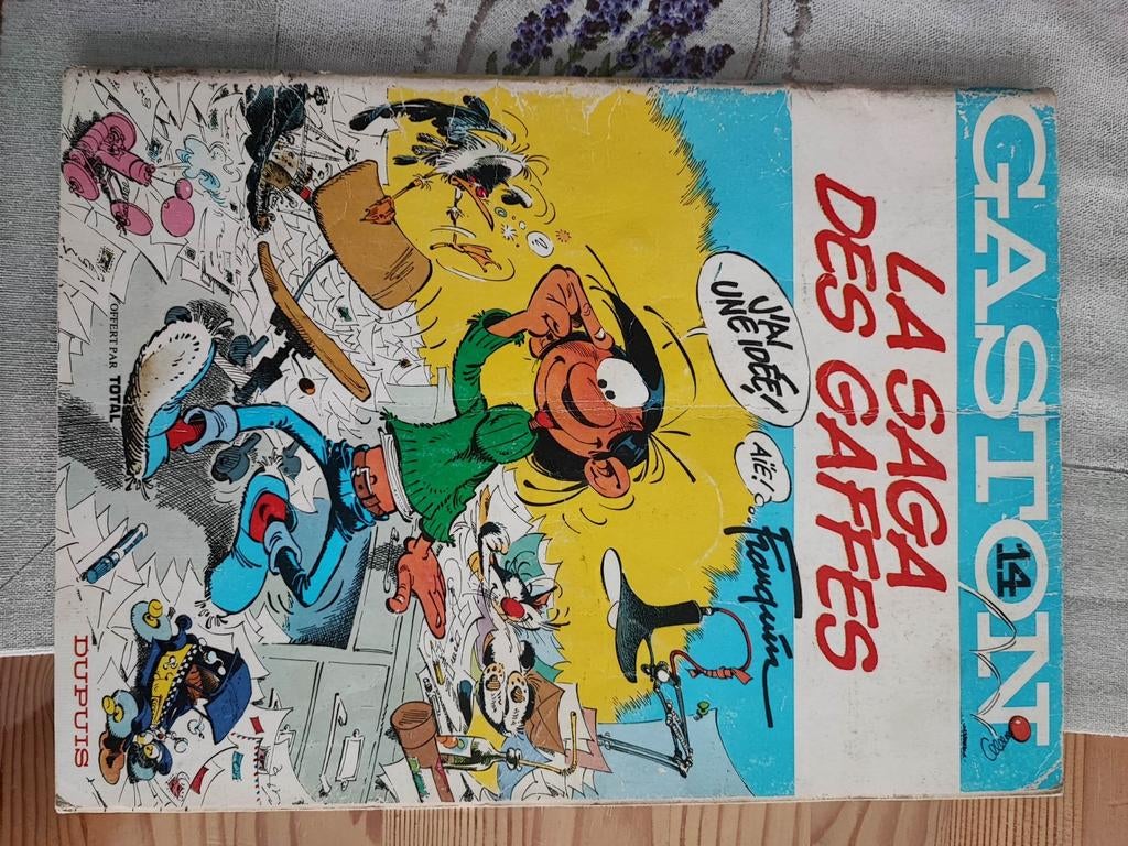 Gaston - La saga des Gaffes 1982, Gelezen, Eén stripboek, Ophalen of Verzenden, Franquin