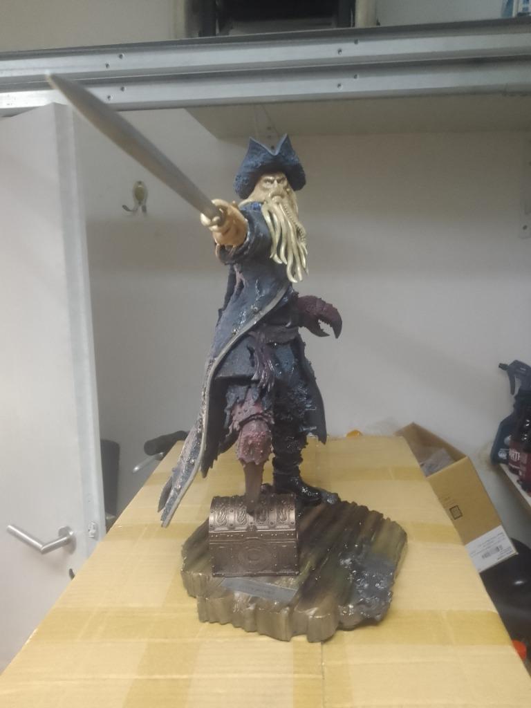 disney davy jones master craft statue MC-034 limit 0345/3000, Verzamelen, Film en Tv, Verzenden, Zo goed als nieuw, Film, Beeldje, Replica of Model