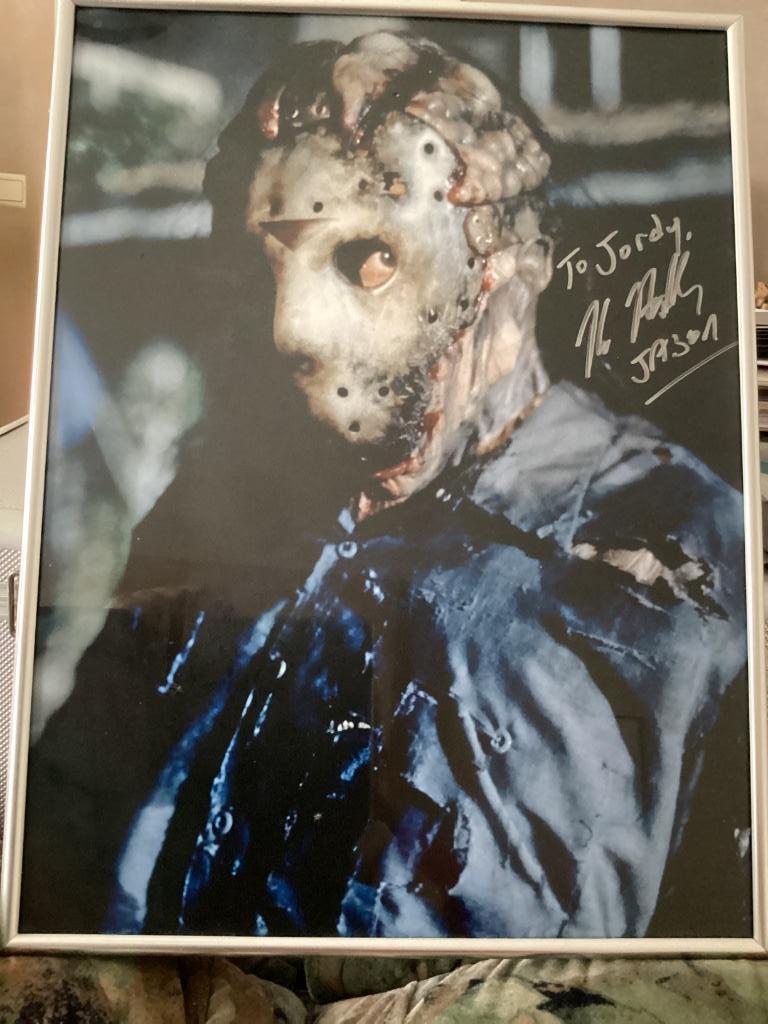 Handtekening Kane Hodder (Michael Myers Friday the 13 th), Collections, Enlèvement ou Envoi