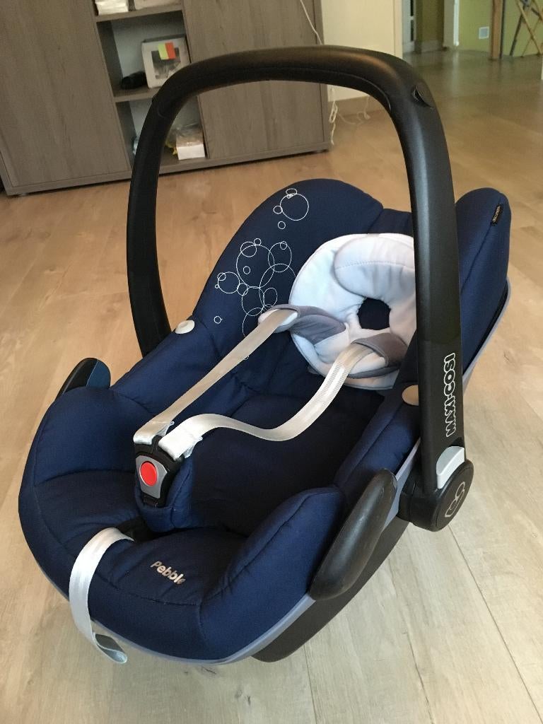 maxi cosi pebble blauw met accessoires, Gebruikt, Maxi-Cosi, Ophalen, 0 t/m 10 kg