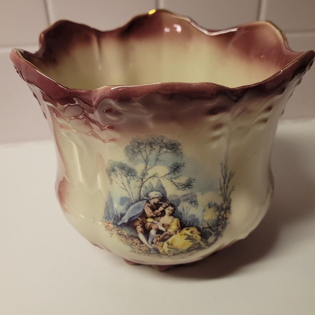 staffordshine ironstone plantenpot, Ophalen