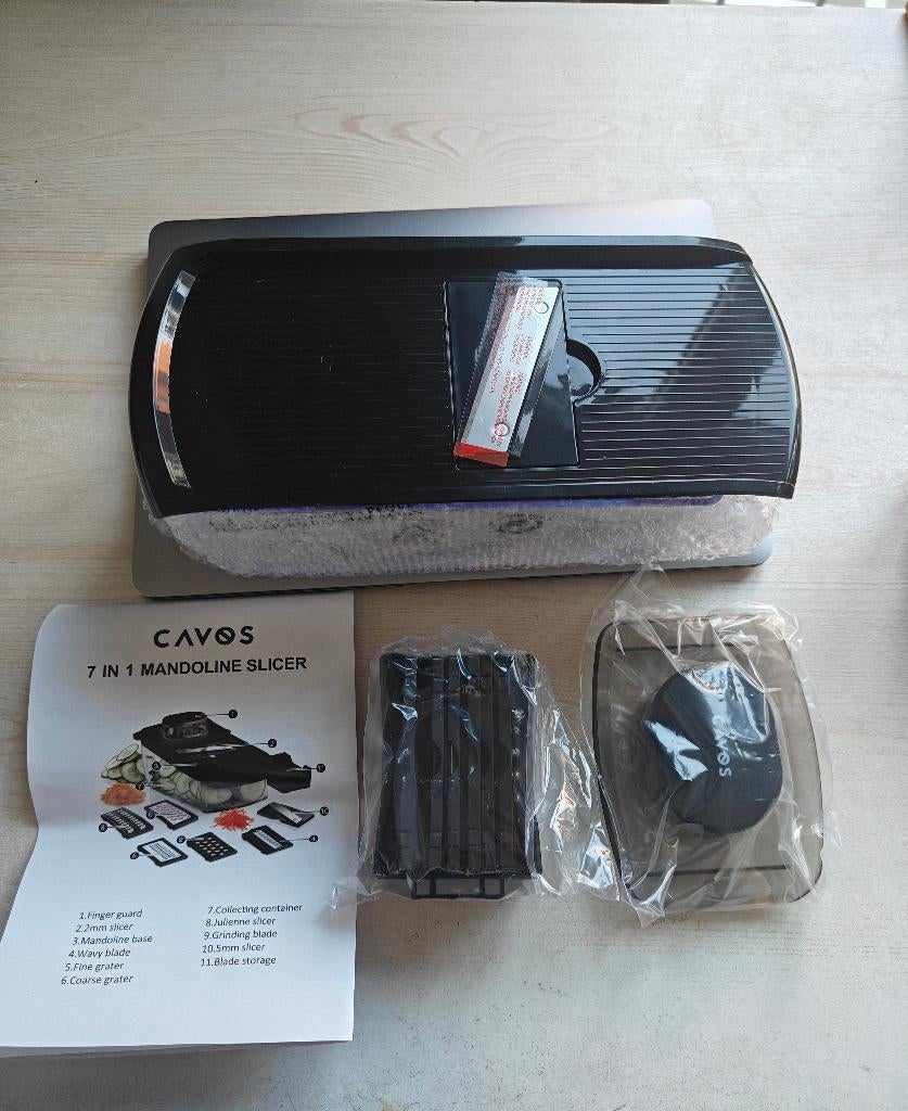 Mandolin Slicer 7 in 1 Cavos, Ophalen of Verzenden, Nieuw