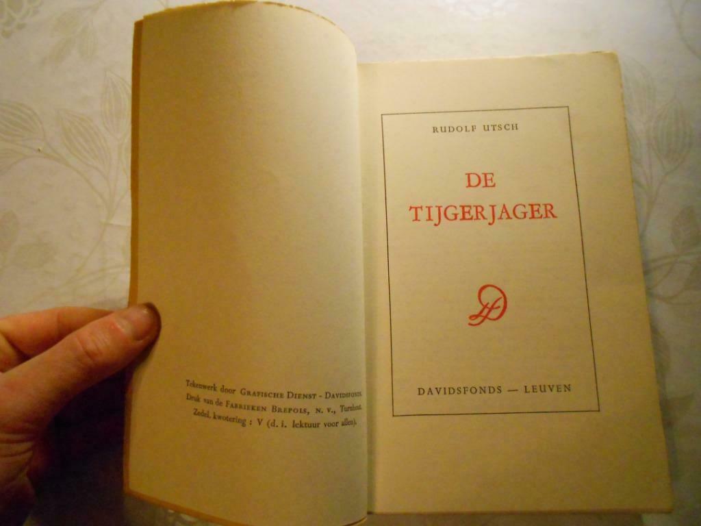 Rudolf Utsch, "De tijgerjager", Enlèvement ou Envoi, Rudolf Utsch, Utilisé, Europe autre