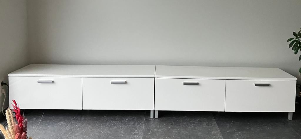 Lot de 3 meubles salon/tv, Maison & Meubles, Armoires | Mobilier de télévision, 25 à 50 cm, Moins de 100 cm, Enlèvement, Utilisé