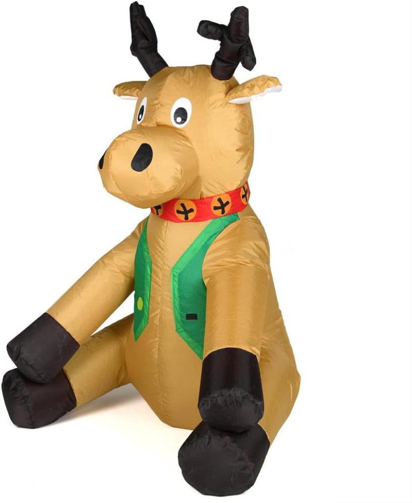 Rendier Led-Verlicht Automatisch Opblaasbaar Buiten - Binnen, Verzenden, Nieuw