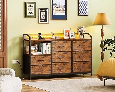 Commode voor slaapkamer | met led licht | GRATIS LEVERING, Neuf, Odk, -, -