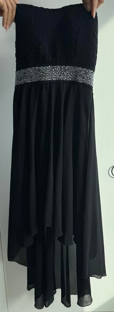 Strapless avond- of feestjurk, Ophalen, Zwart, Cocktailjurk, Zo goed als nieuw