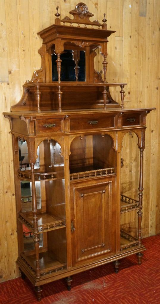 Bibliothèque ancienne, noyer, armoire à deux portes, armoire, Enlèvement