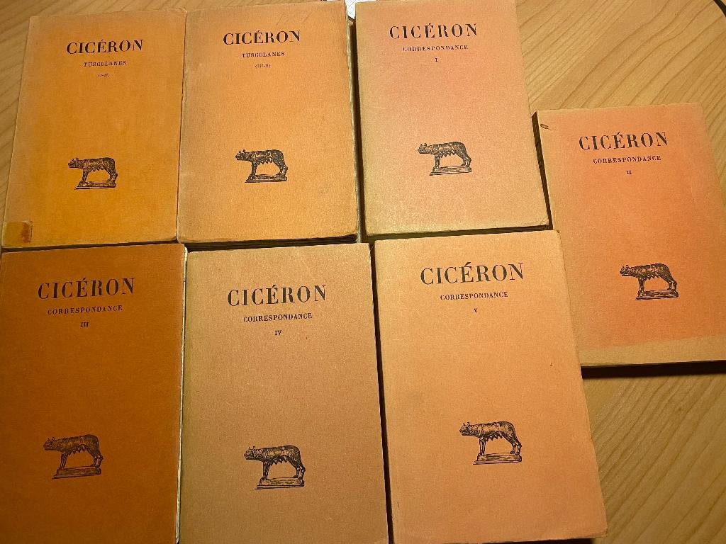 Budé - Belles Lettres - Cicéron (7 vol.), Livres, Philosophie, Enlèvement ou Envoi, Utilisé, Général, Cicéron