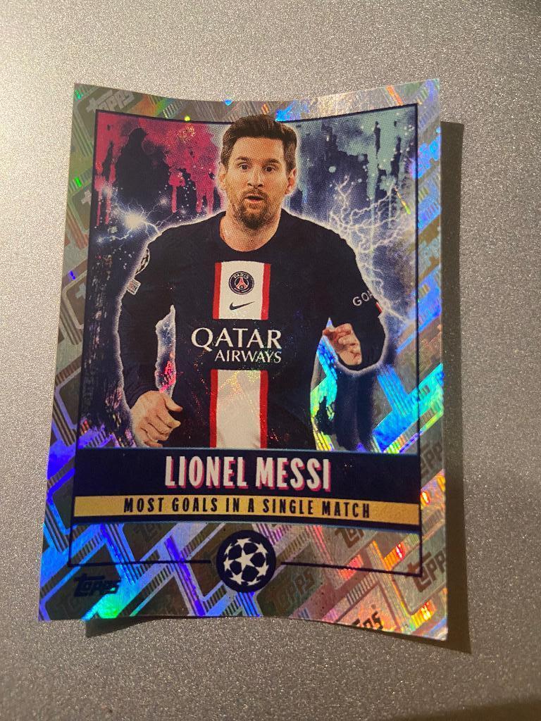 Image TOPPS - Lionel Messi - Champions League 2022-2023, Ophalen of Verzenden, Plaatje