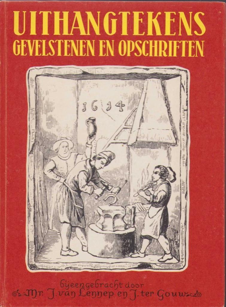 Uithangtekens, gevelstenen en opschriften - facsimile, Ophalen of Verzenden, Zo goed als nieuw, Van Lennep