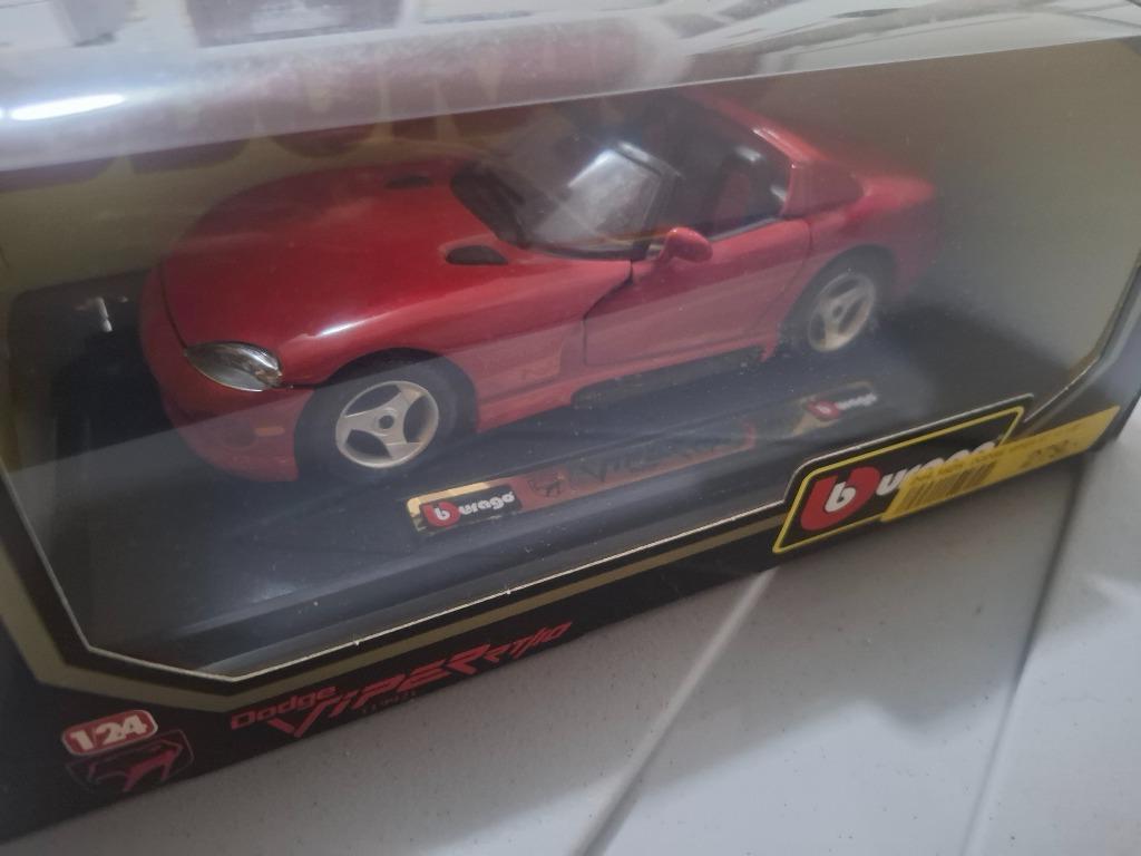 Dodge Viper Burago 1/24, Ophalen of Verzenden, Zo goed als nieuw, Auto, Burago