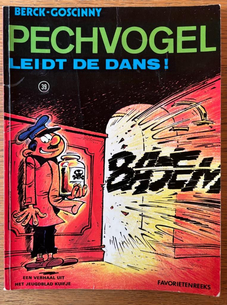 Strip: Pechvogel (nr. 39) leidt de dans!, Gelezen, Eén stripboek, Ophalen of Verzenden, Berck