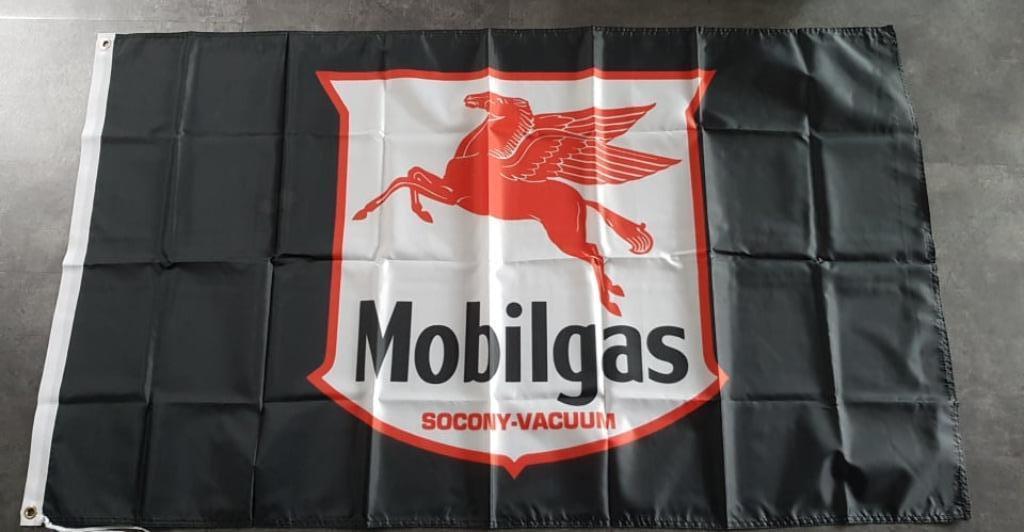 Mobilgas garage reclame decoratie vlag vlaggen, Ophalen of Verzenden, Nieuw