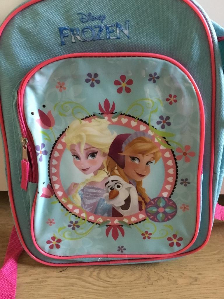 Schooltas kinderen frozen  thema, Handtassen en Accessoires, Minder dan 30 cm, Blauw, Aktetas of Boekentas, Nieuw