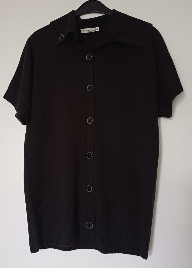 zwarte golf met korte mouwen, Taille 38/40 (M), Enlèvement ou Envoi, Porté, Canda