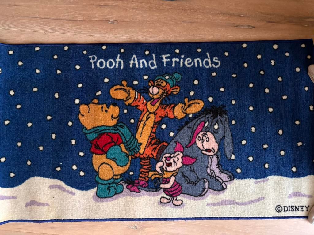 Kerstmat winnie the pooh kerst, Huis en Inrichting, 100 tot 150 cm, Zo goed als nieuw, Rechthoekig, 50 tot 100 cm