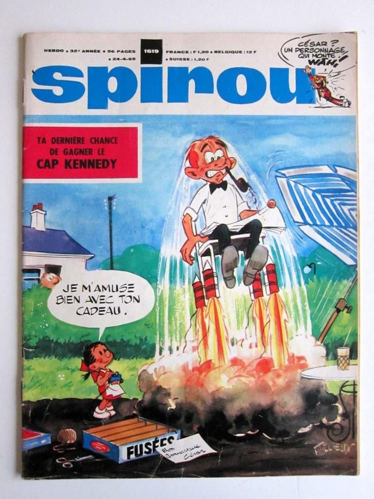 Spirou 1619 + mini-récit 459 + maxi-récit Maxiflon (1969), Enlèvement ou Envoi, Une BD, Utilisé, Collectif