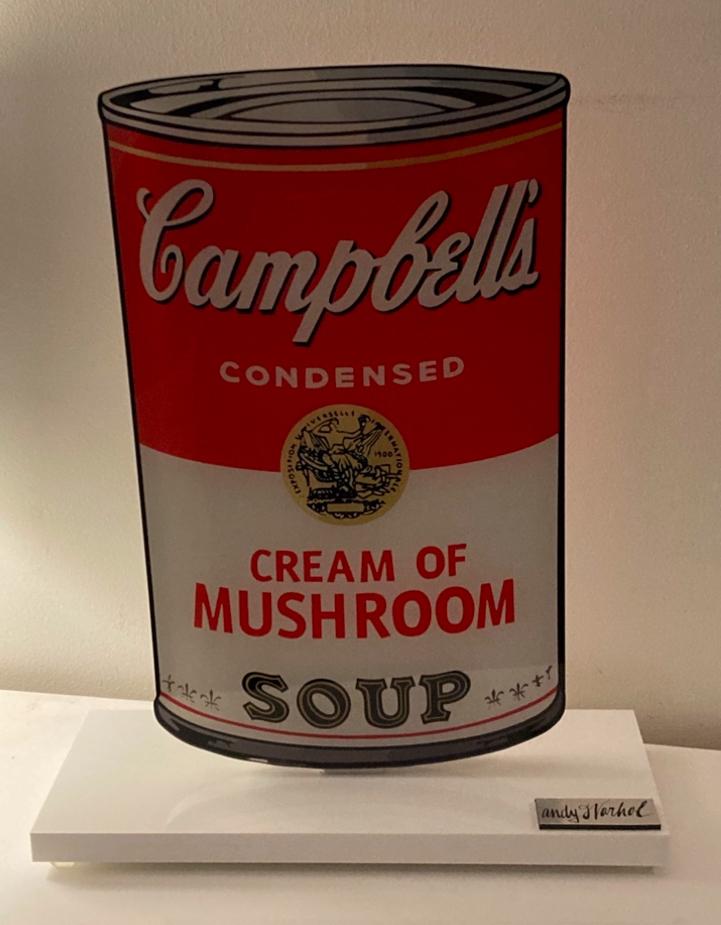 Andy Warhol : sculpture en verre acrylique. Avec certificat, Enlèvement ou Envoi