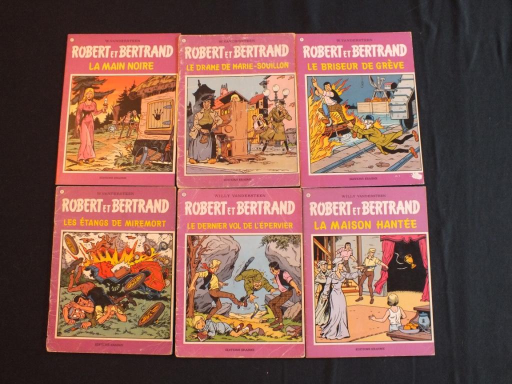 ROBERT & BERTRAND    /9 ALBUMS EO/.     EDITIONS ERASME, Enlèvement ou Envoi, Willy Vandersteen, Série complète ou Série, Utilisé