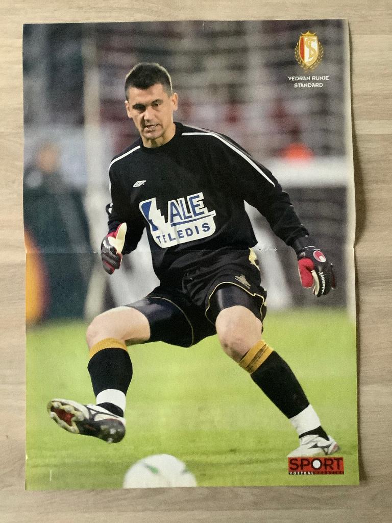 Poster Vedran Runje bij Standard Luik, Enlèvement ou Envoi, Comme neuf, Affiche, Image ou Autocollant