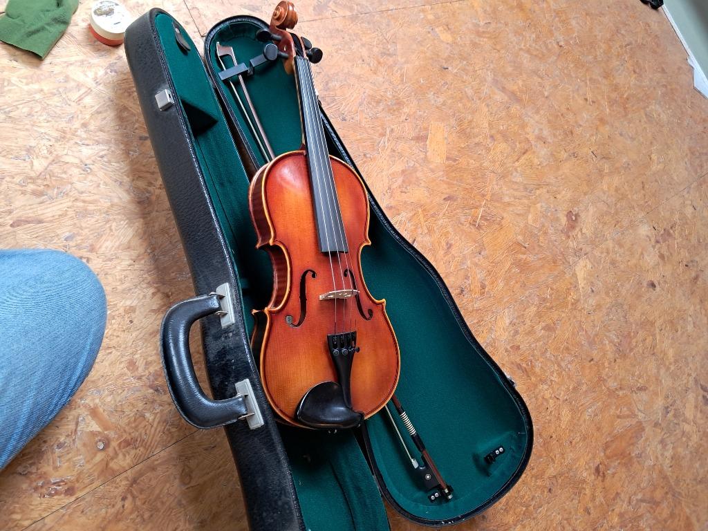 Violon d'etude 3/4 - coffret, Musique & Instruments, Instruments à cordes frottées | Violons & Altos, Enlèvement, Utilisé, Violon 3/4