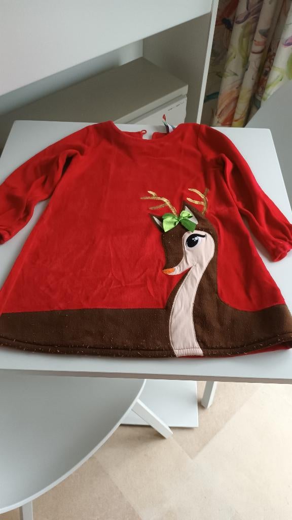 Robe de Noël - Taille 110, Enfants & Bébés, Vêtements enfant | Taille 110, Utilisé, Fille, Robe ou Jupe, Enlèvement ou Envoi