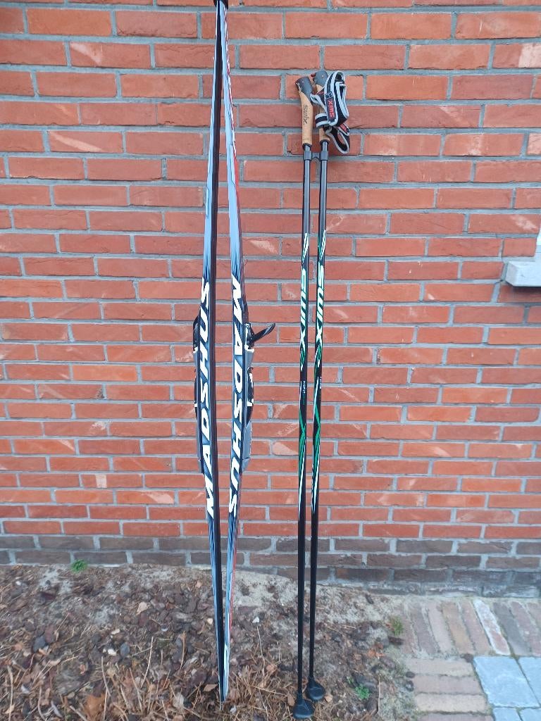 Langlauf set : latten + schoenen + stokken, Sport en Fitness, Skiën en Langlaufen, Nieuw, Ski's, Langlaufen, Salomon, 180 cm of meer