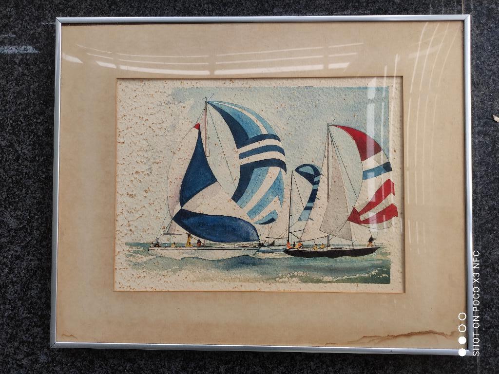 aquarel setjens spinnaker, Ophalen of Verzenden