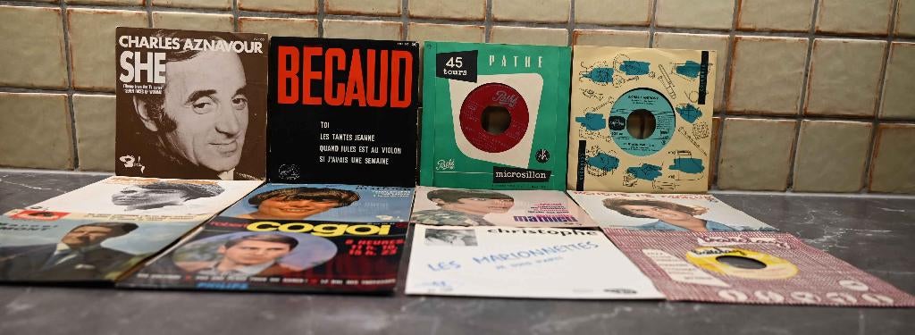 12 singles français - Années 1960, Enlèvement ou Envoi, 7 pouces, Pop, Single
