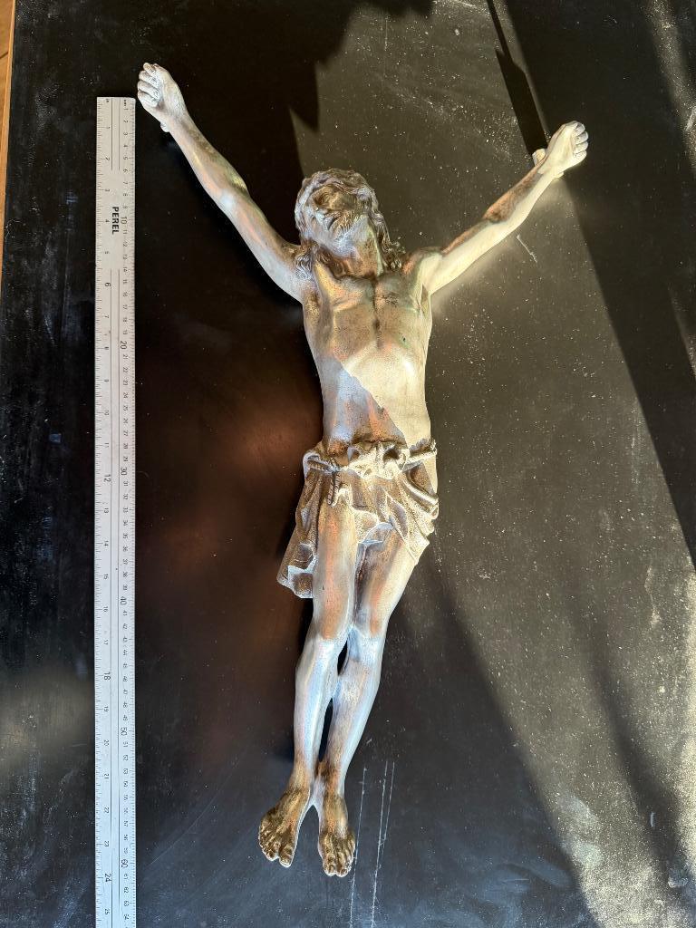 Christusbeeld verzilverd brons, Ophalen of Verzenden, Brons