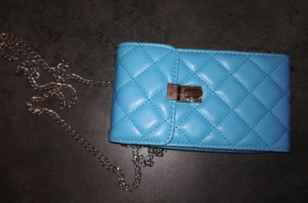 Nieuwe portemonne/ schoudertasje in 1, Ophalen of Verzenden, Nieuw, Blauw