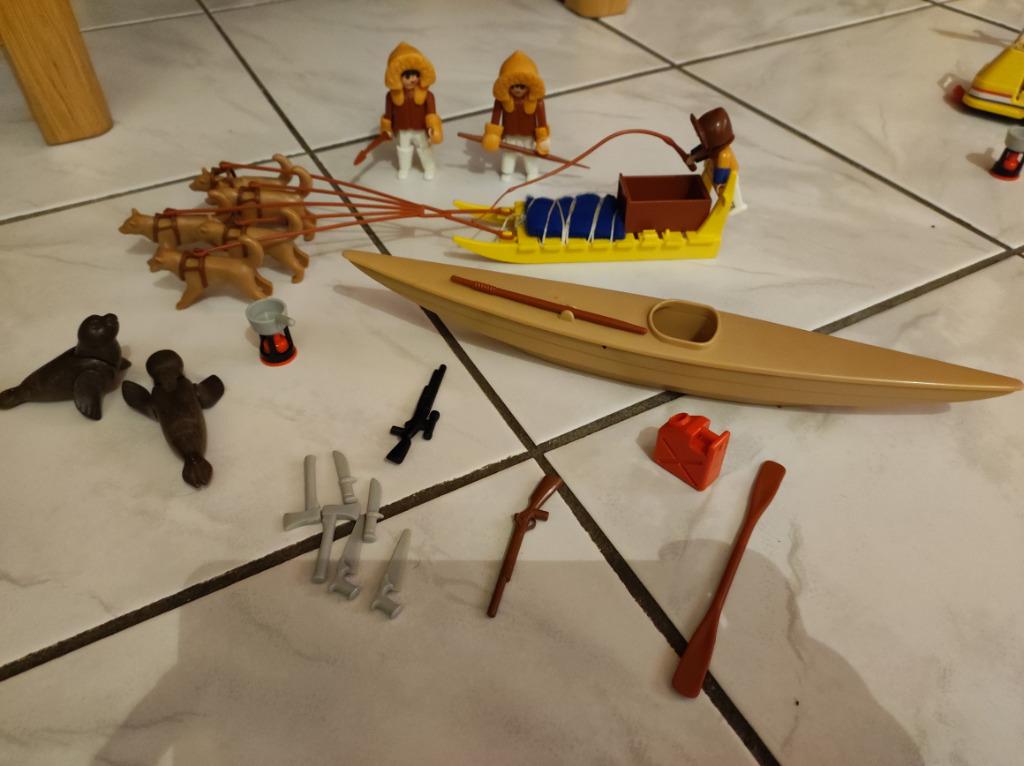 Playmobil kajak en hondenset 3466, Kinderen en Baby's, Ophalen of Verzenden, Zo goed als nieuw, Complete set