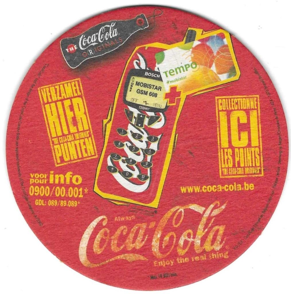 bierviltje 1st Coca Cola tempo, Envoi