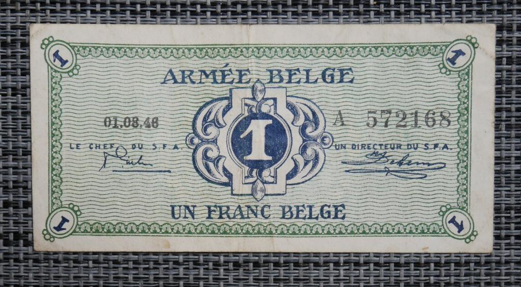 Bankbiljet 1 Frank België 01.08.46, Postzegels en Munten, Bankbiljetten | België, Ophalen of Verzenden, Setje