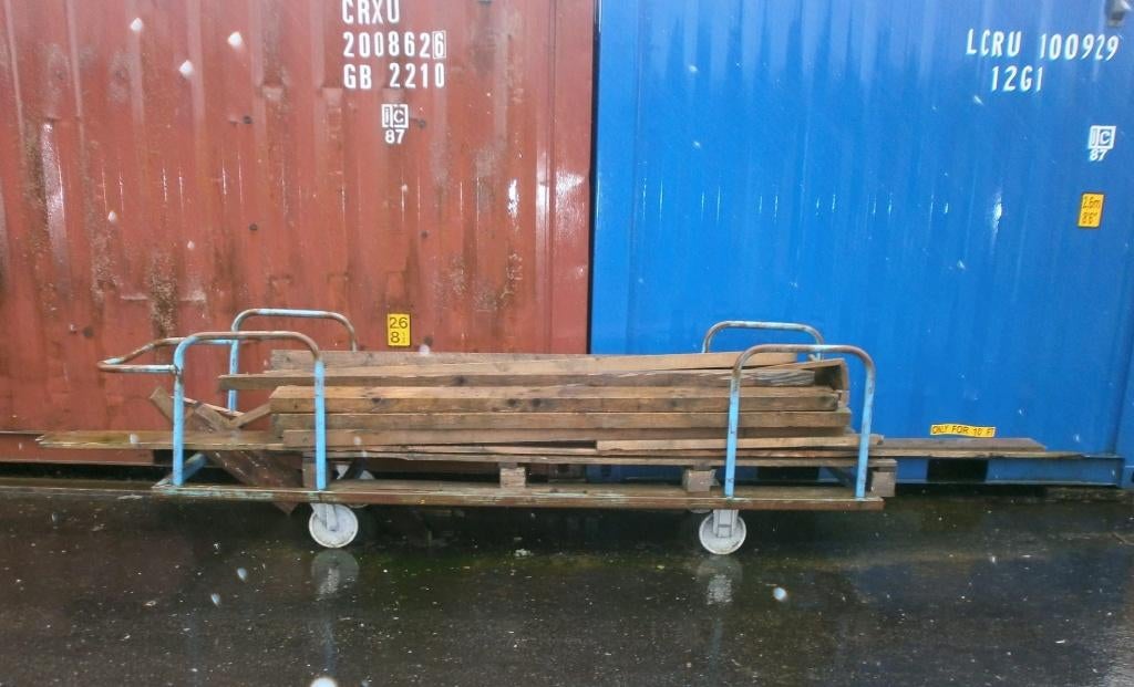 Vrachtwagen voor staalbehandeling (~4 m), Doe-het-zelf en Bouw, Transportwagens, Gebruikt, Transportkar, 100 liter of meer, Ophalen