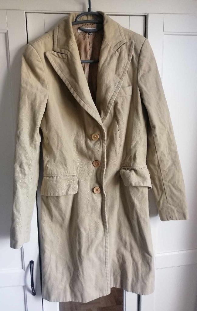 Beige mantel ZARA M, Kleding | Dames, Ophalen of Verzenden, Beige