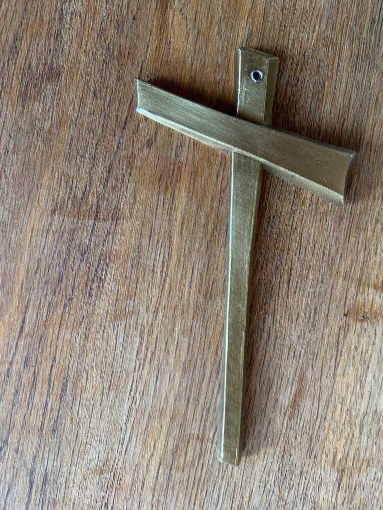 Fragamétal Crucifix design croix mortuaire stylisée en acier, Antiquités & Art, Antiquités | Objets religieux, Envoi