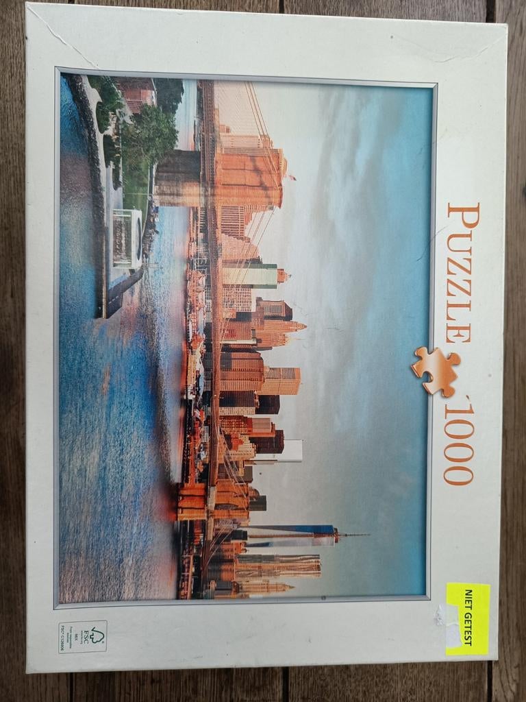 Puzzel 1000stukjes, Ophalen