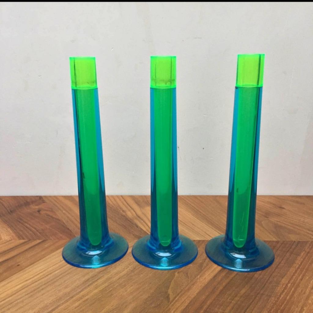 3 vaasjes / Flute - Alessi collectie 2002 Stefano Giovannoni, Ophalen