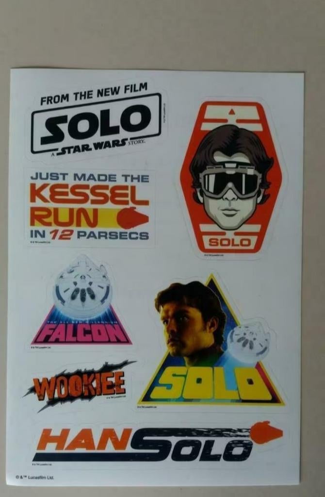 Star Wars-sticker Han Solo, Ophalen of Verzenden, Nieuw