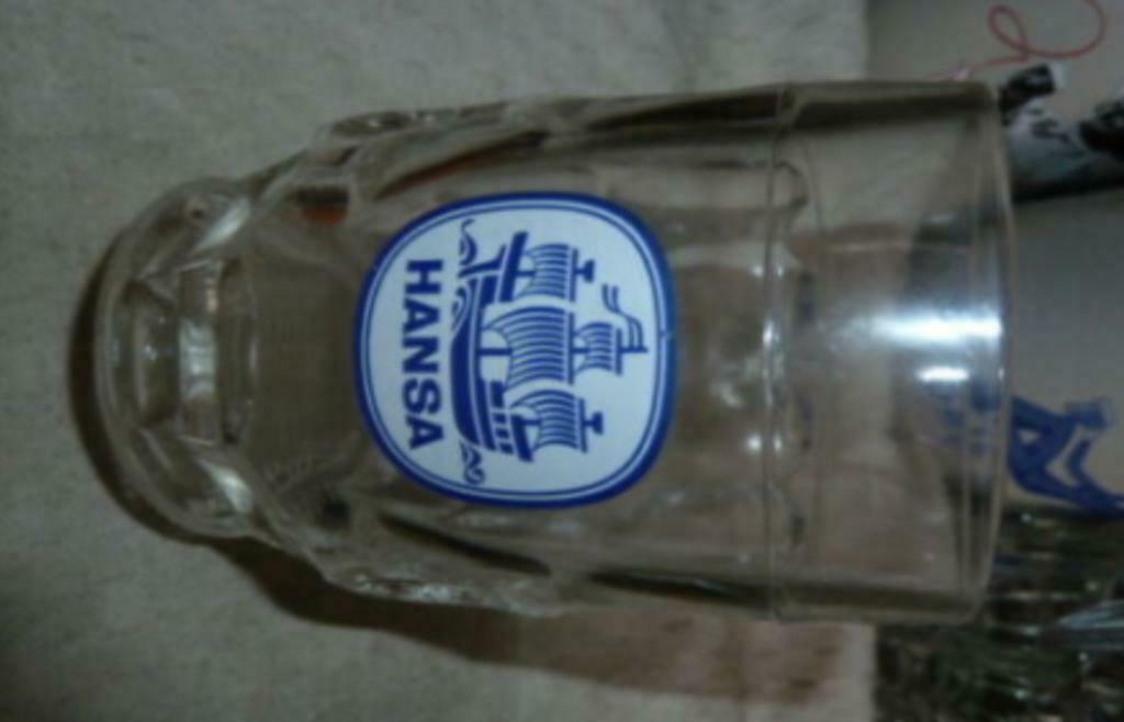 #E bier glas / pul HANSA 0,25L, Verzamelen, Ophalen of Verzenden, Nieuw, Bierglas